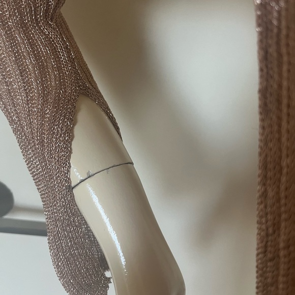 Topshop Metallic Rose Gold Top - Picture 5 of 9